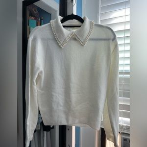 H&M pearl neckline sweater